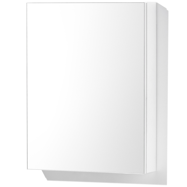 Шкаф зеркальный Акваль Карина-50 белый, без подсветки