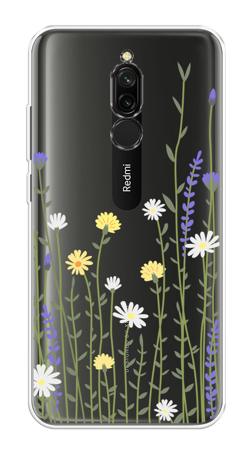 

Чехол на Xiaomi Redmi 8 "Ромашка и лаванда", Зеленый;желтый;прозрачный, 37150-1