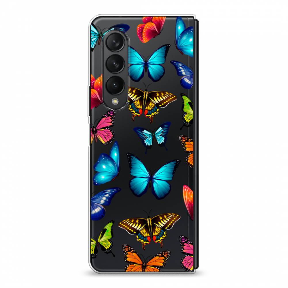фото Чехол awog "разные бабочки" для samsung galaxy z fold 3