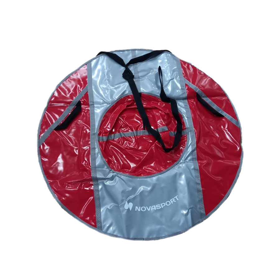 фото Санки-тюбинг novasport 125 см усиленные без камеры сн050.125 серый/красный серый