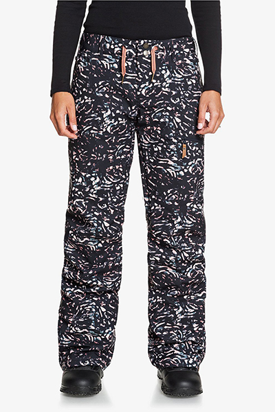 

Женские сноубордические штаны Nadia Printed, черный, XL, ERJTP03133