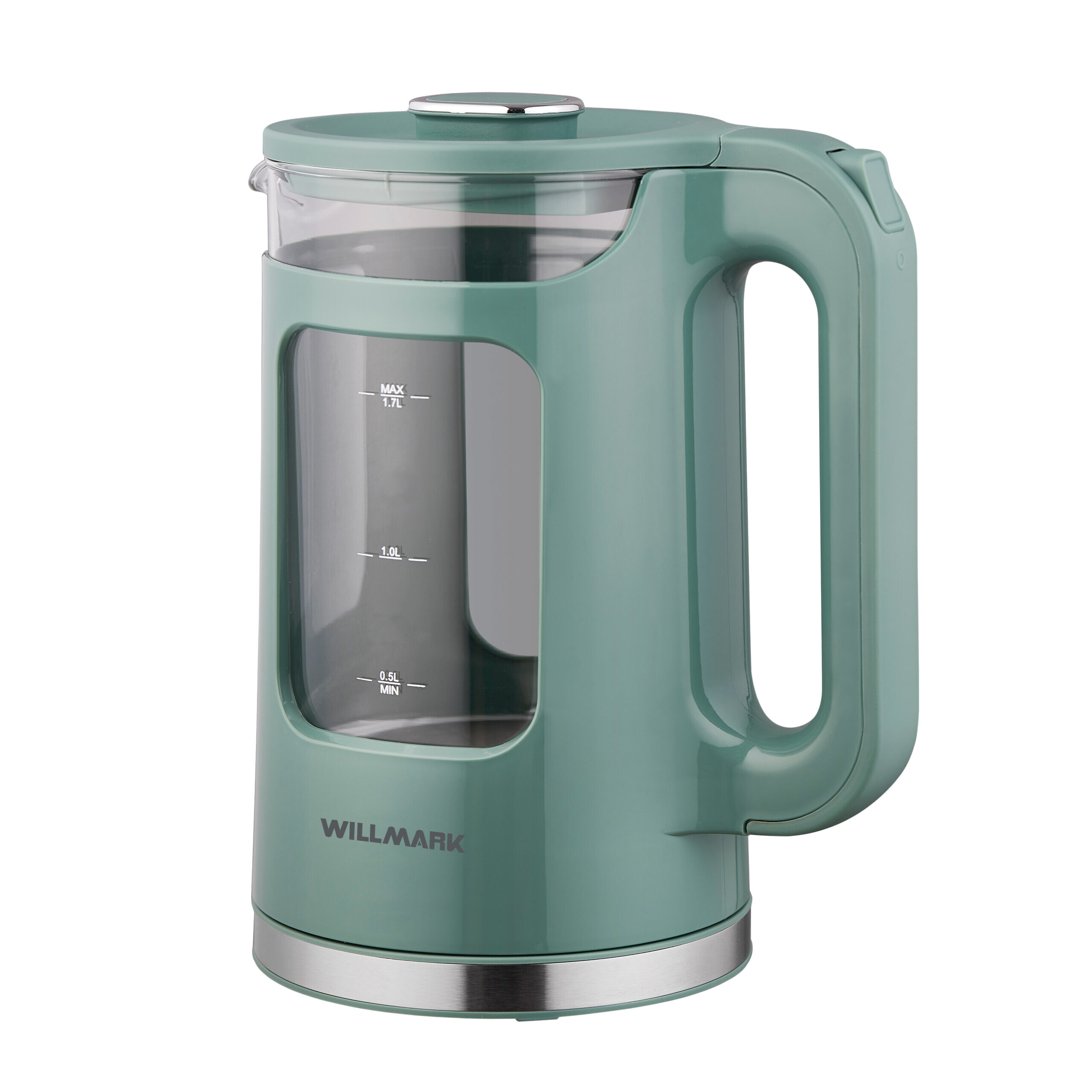 

Чайник электрический WILLMARK WEK-1725G 1.7 л зеленый, WEK-1725G