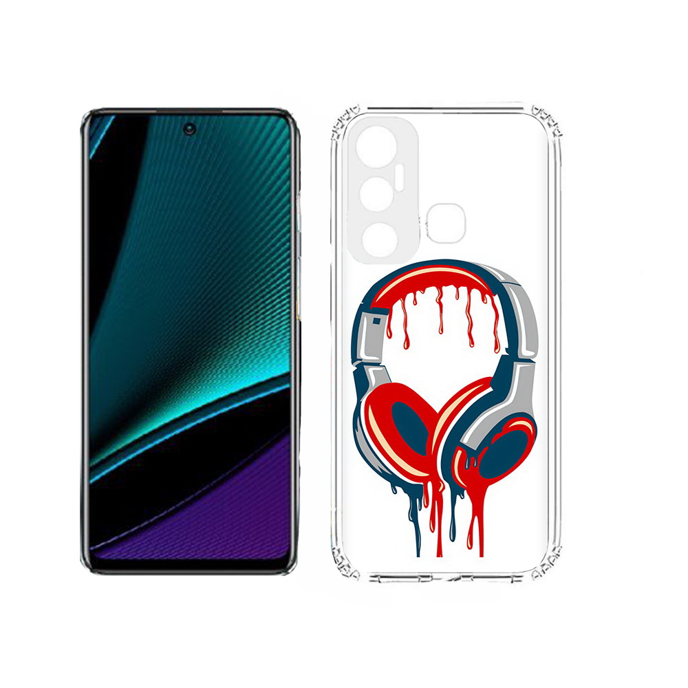 

Чехол MyPads Tocco для Infinix Hot 11s не делай громко, Прозрачный, Tocco