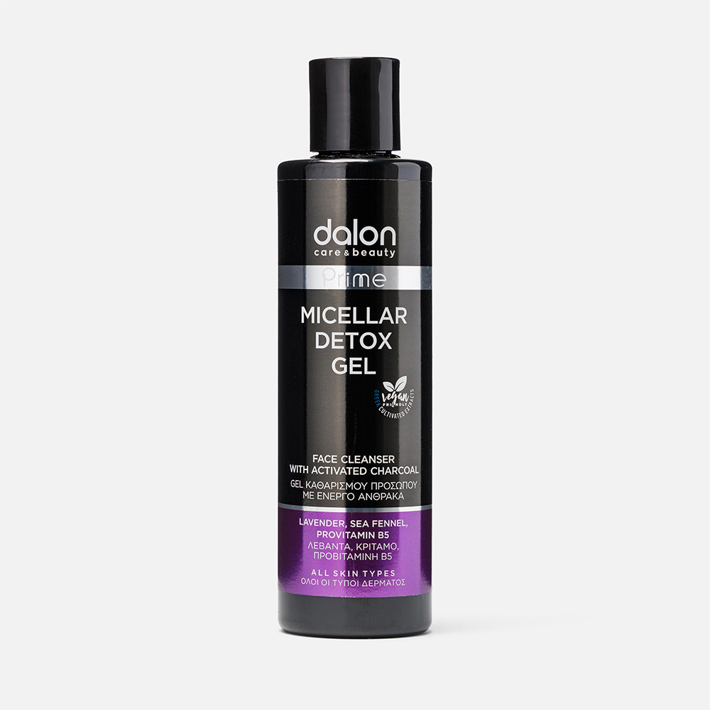 Гель для лица Dalon Prime Micellar Cleansing Gel Charcoal очищающий 200 мл