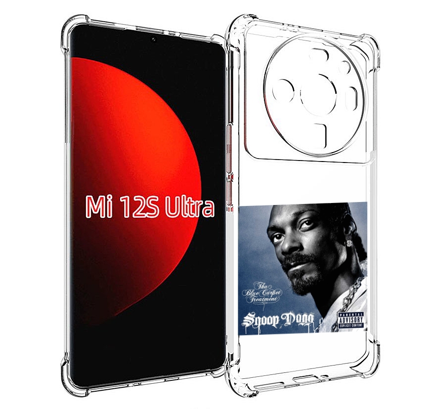 

Чехол MyPads Snoop Dogg THA BLUE CARPET TREATMENT для Xiaomi 12S Ultra, Прозрачный, Tocco