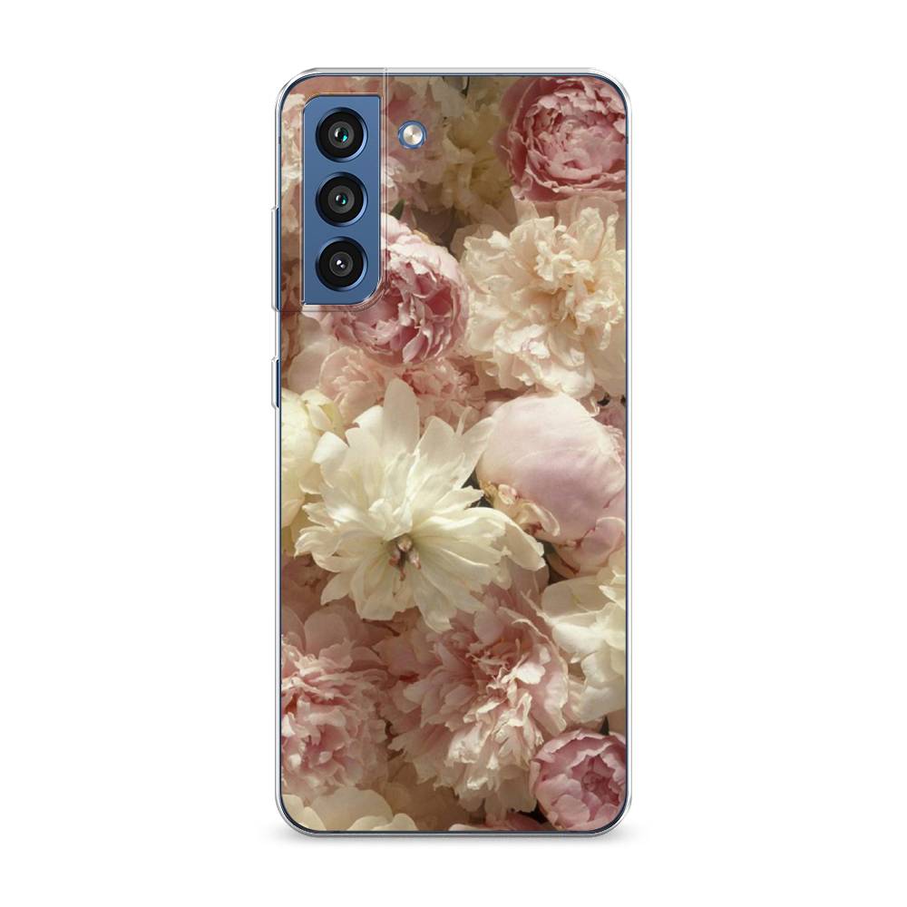 

Чехол Awog на Samsung Galaxy S21 FE 5G / Самсунг S21 FE 5G "Пионы светлые", Бежевый;коричневый, 2103050-8