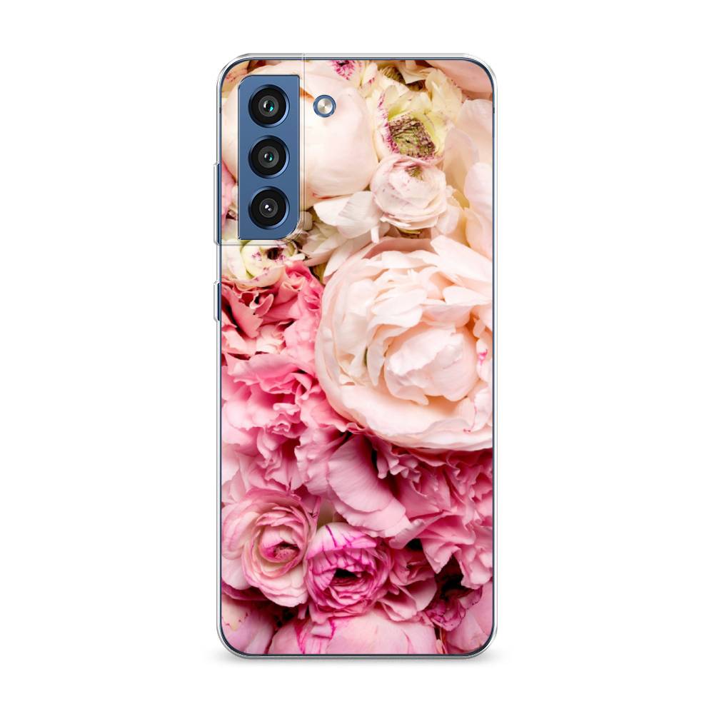 фото Чехол awog "пионы яркие" для samsung galaxy s21 fe 5g