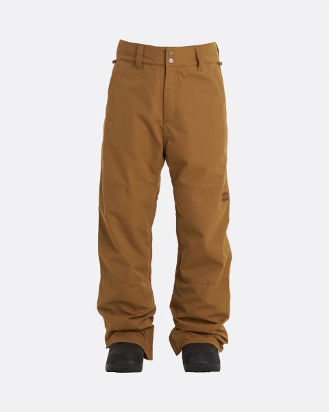 фото Мужские сноубордические штаны tuck knee, коричневый, xl billabong