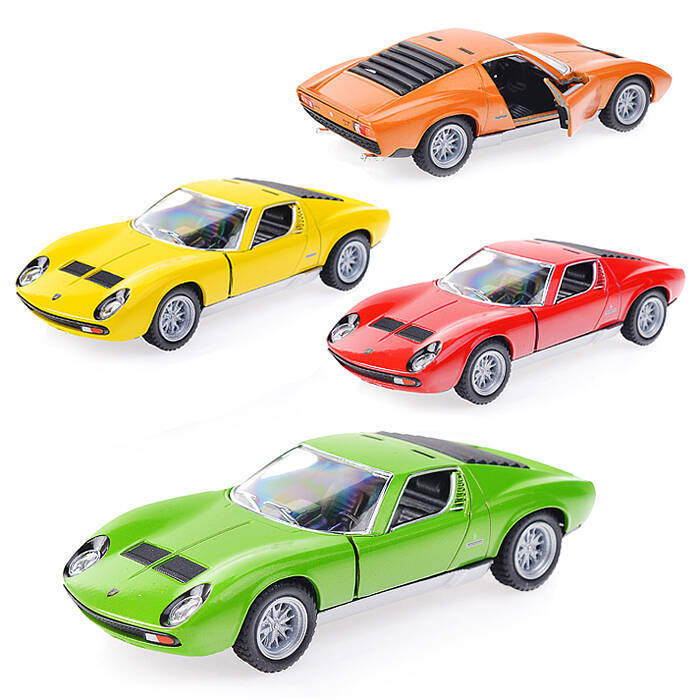 фото Модель lamborghini miura p400 sv 1971 инерц 1:34, в пакете kinsmart