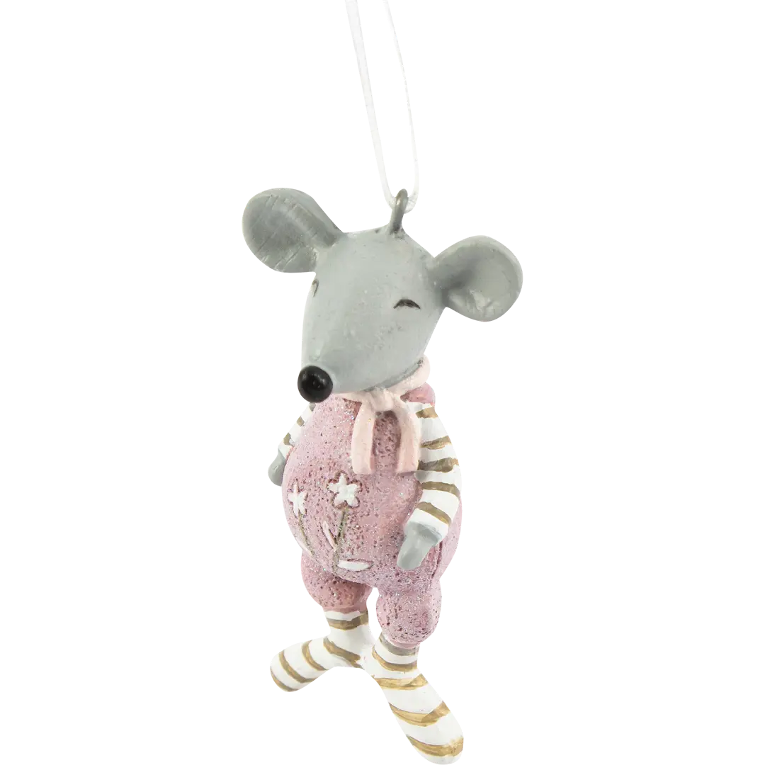 

Украшение ёлочное ErichKrause Decor «Мышонок», 10.5 см, дерево, Серый