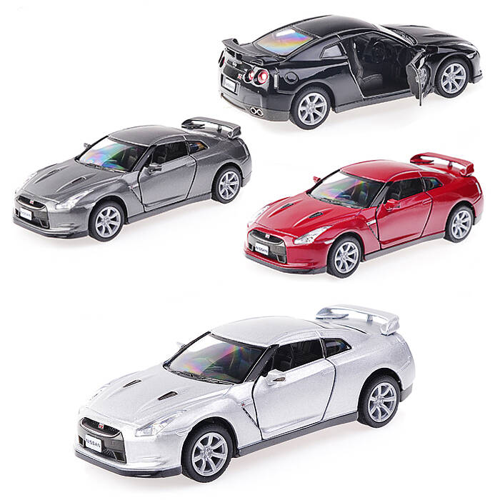 фото Модель nissan gt-r r35 2009 метал, инерц 1:36, в пакете kinsmart