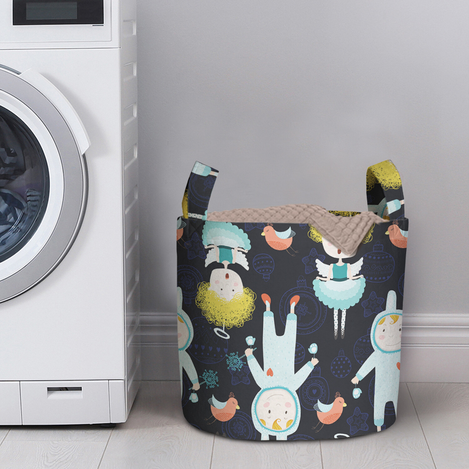 

Корзина для хранения вещей JoyArty "Мальчики-зайчики" 35x35 см, Синий, Мальчики-зайчики