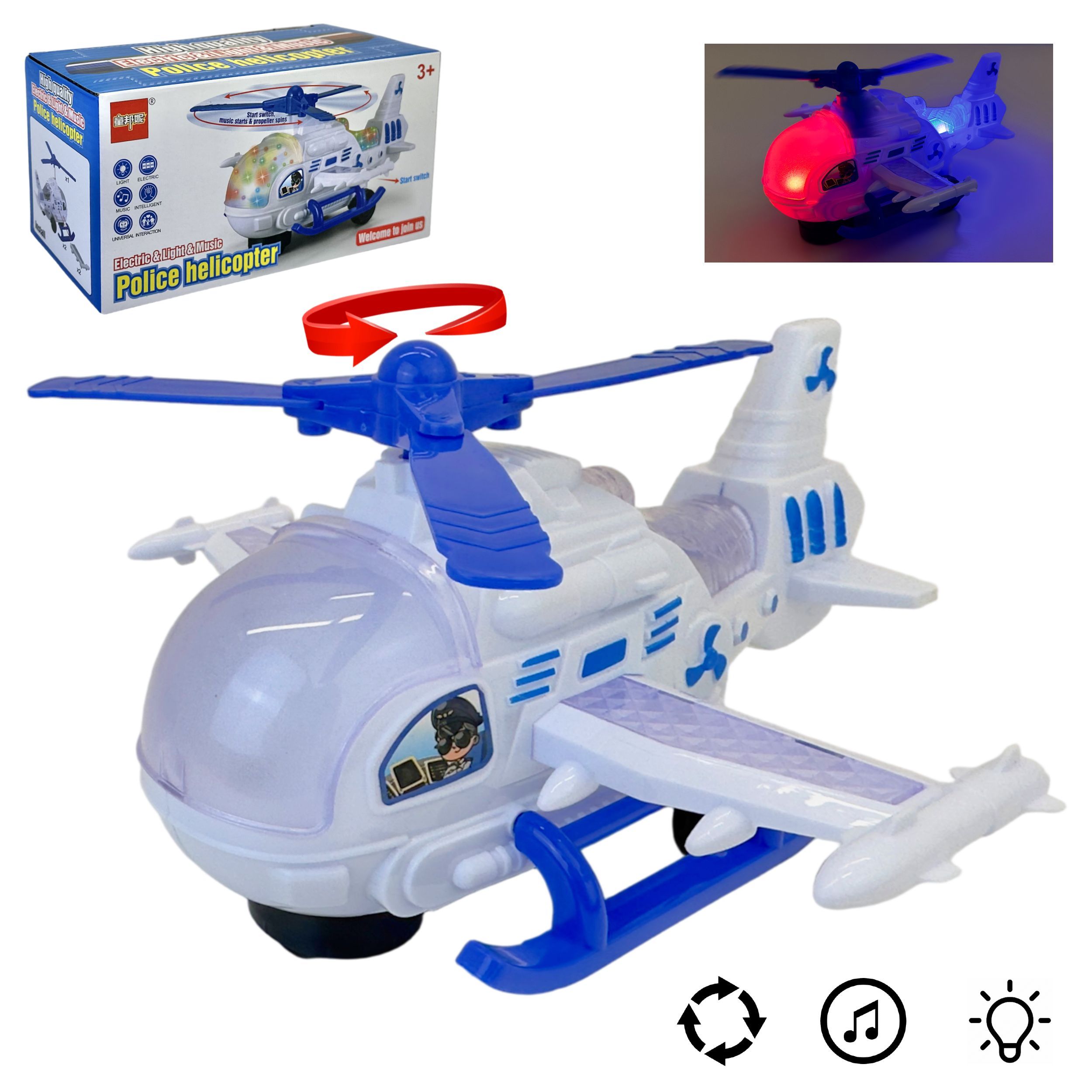 

Вертолет Police Helicopter Play Smart 1 шт