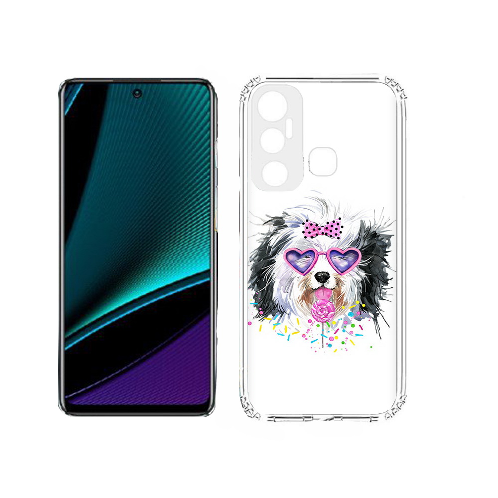 

Чехол MyPads Tocco для Infinix Hot 11s пушистик, Прозрачный, Tocco