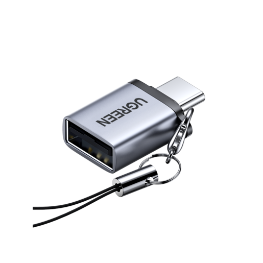 Адаптер переходник uGreen US270 (50283) Type C to USB 3.0 серый космос