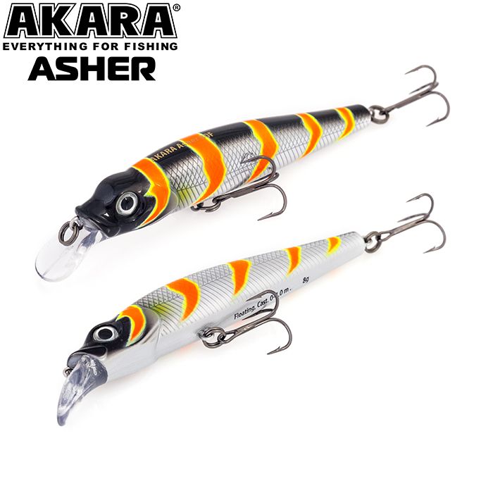 

Воблер Akara Asher 80F 8 гр 2/7 oz 3,1 in A106, Разноцветный, Asher