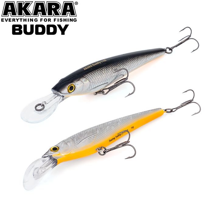 

Воблер Akara Buddy 85F 9 гр 1/3 oz 3,3 in A83, Разноцветный, Buddy