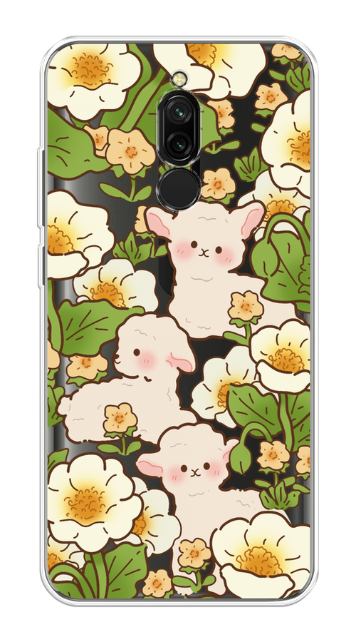 

Чехол на Xiaomi Redmi 8 "Овечки в цветах", Зеленый;бежевый, 37150-1