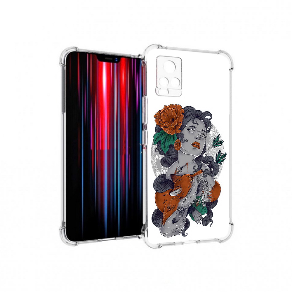 

Чехол MyPads Tocco для Vivo V20 PRO темная девушка с лисой (PT226964.386.639), Прозрачный, Tocco