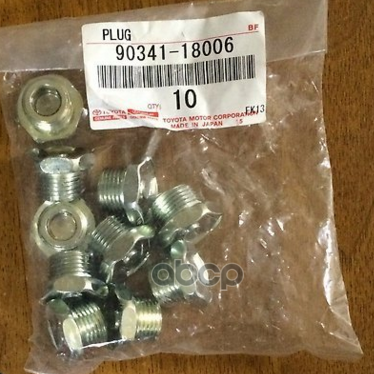 

TOYOTA-LEXUS 90341-18006 Пробка раздатки сливная TOYOTA MANY 1шт