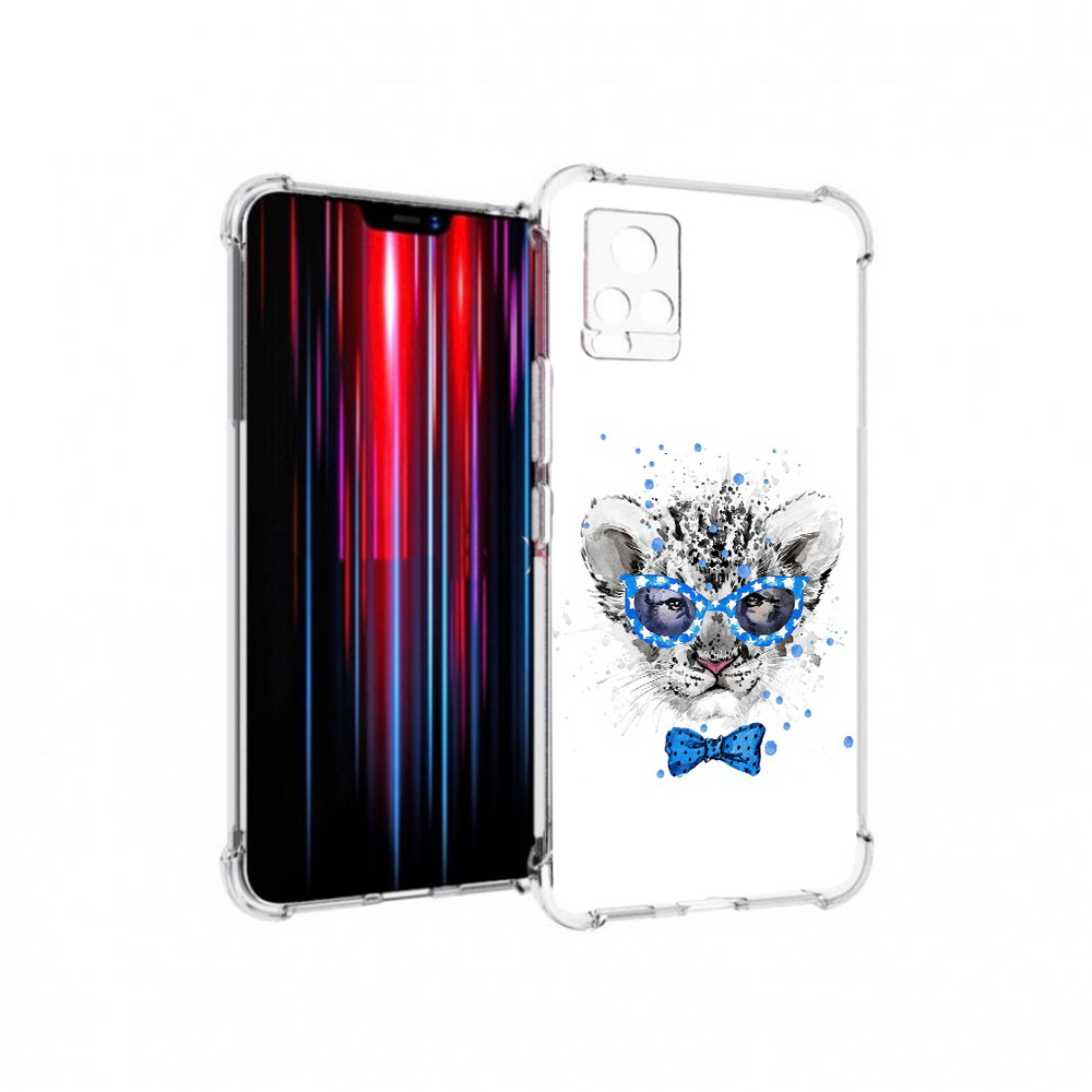 

Чехол MyPads Tocco для Vivo V20 PRO тигренок с бабочкой (PT226964.386.642), Прозрачный, Tocco