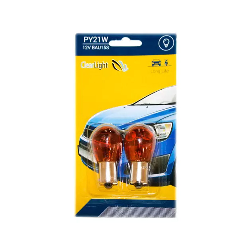 

ЛАМПА PY21W CLEARLIGHT 12V BAU15S БЛИСТЕР 2 ШТ. 1шт
