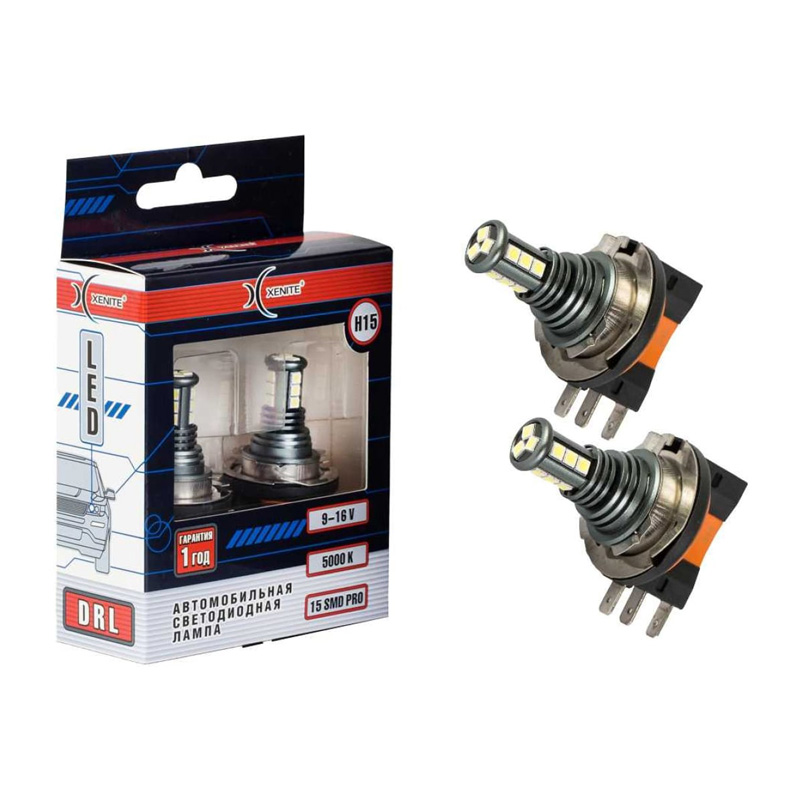 

Лампа XENITE H15-15SMD PRO упаковка 2 шт , шт 1шт