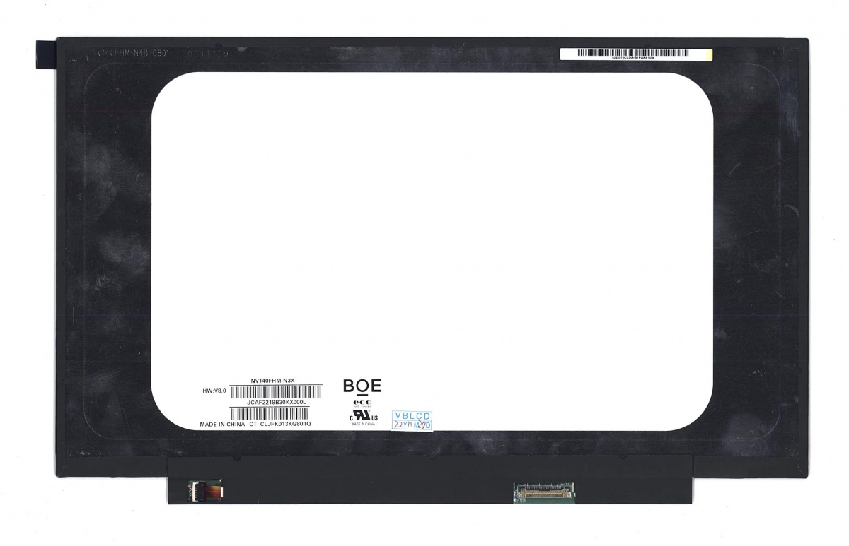 

Матрица OEM для ноутбука NV140FHM-N3X (100190104V), совместимая с p/n: NV140FHM-N3X