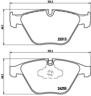 

Тормозные колодки BREMBO P06055