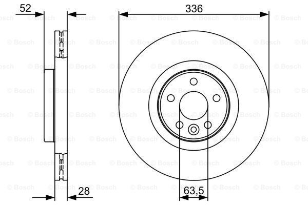 

Диск Тормозной Передний Bosch 0986479395