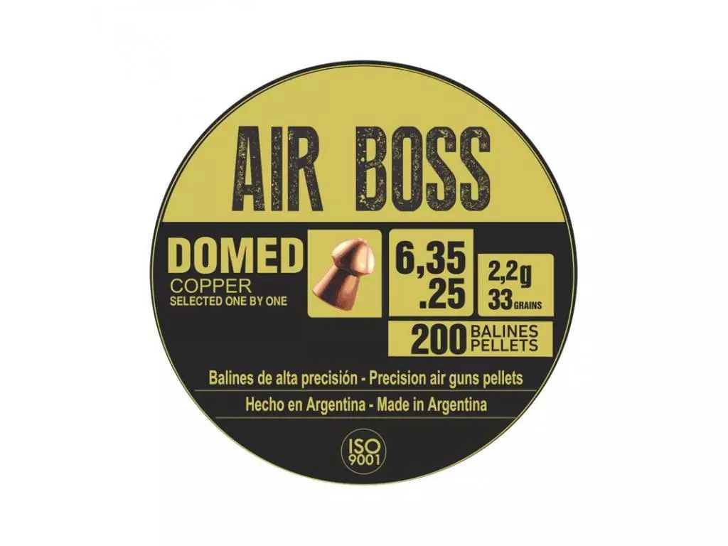 Пули пневматические Apolo Air Boss Domed 6,35 мм 2,2 грамма (200 штук)