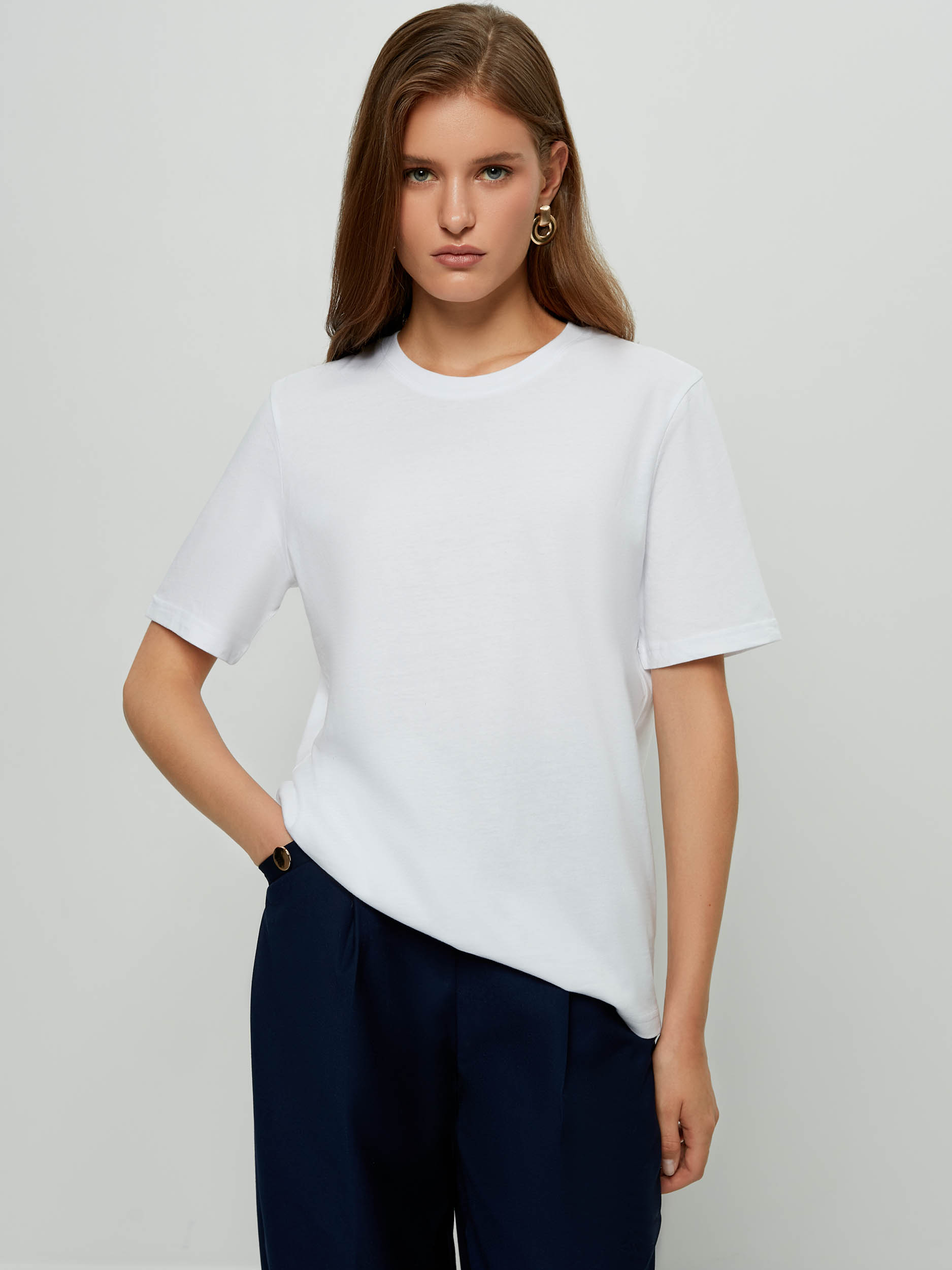 

Футболка женская ZARINA 2460506406-1 белая XL, 2460506406-1