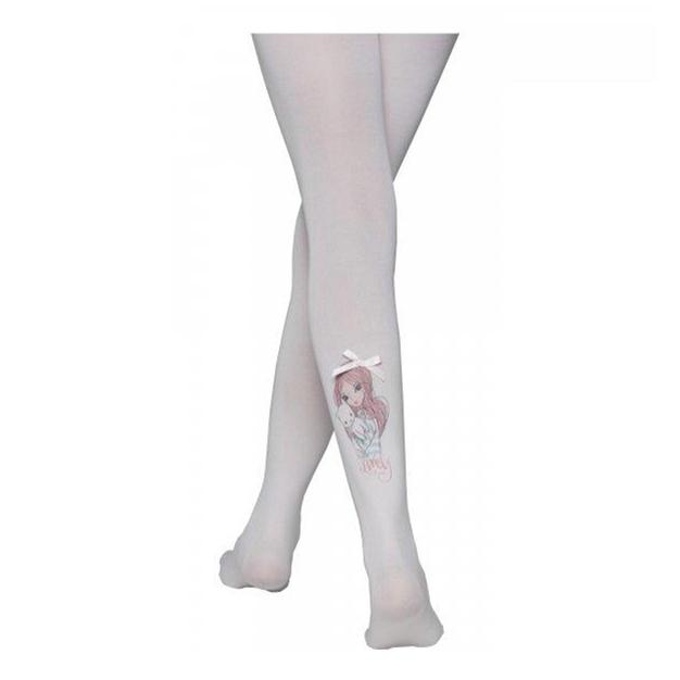 

Колготки для девочки Conte Elegant Lovely 50 den белые размер 104-110, Белый