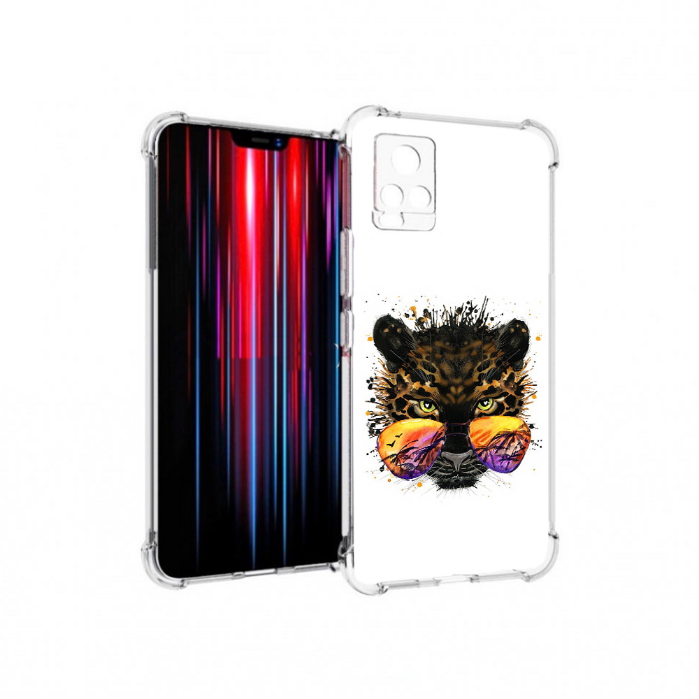 

Чехол MyPads Tocco для Vivo V20 PRO тропический леопард (PT226964.386.649), Прозрачный, Tocco