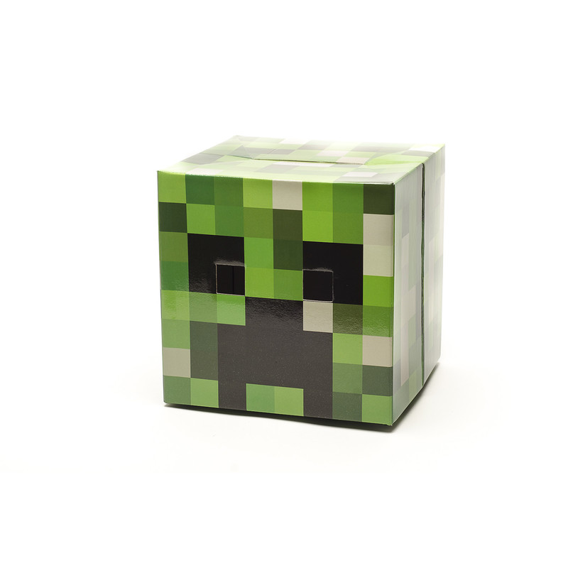 Картонная карнавальная маска Крипера MASKBRO из игры Майнкрафт Minecraft рюкзак майнкрафт крипер minecraft зеленый 29х12х44 см 15 5 л