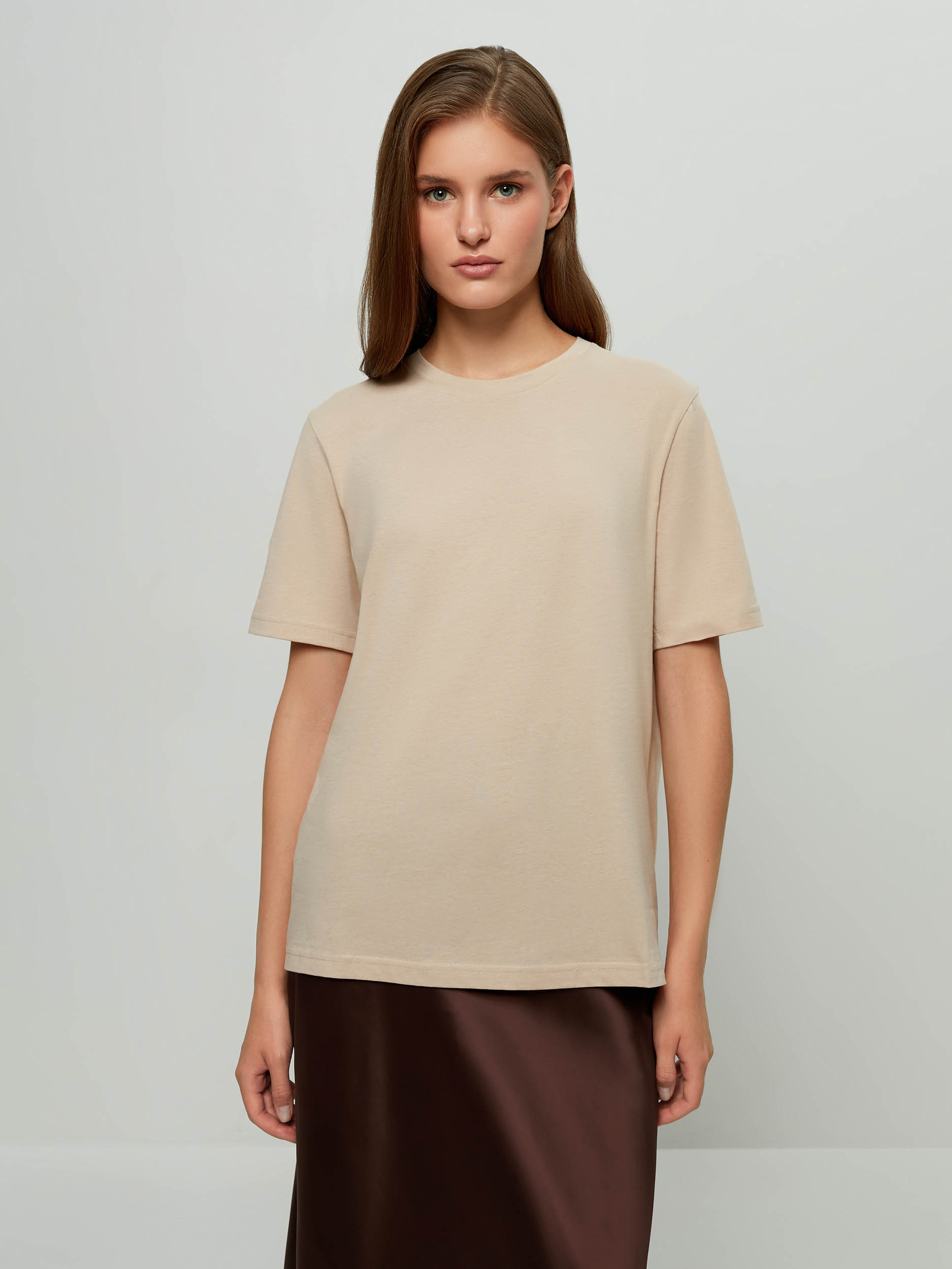 

Футболка женская ZARINA 2460506406-62 бежевая XS, 2460506406-62