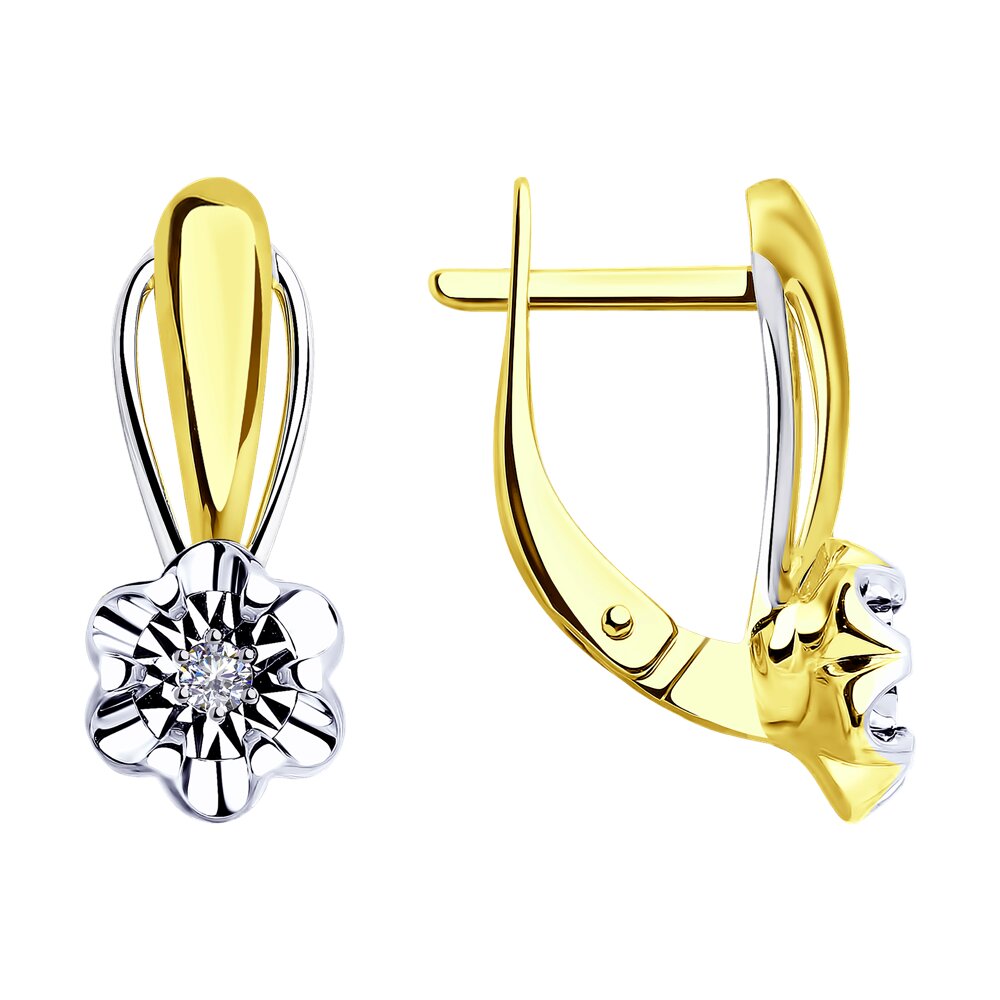 

Серьги из желтого золота Diamant 53-220-00024-1, бриллиант, 53-220-00024-1