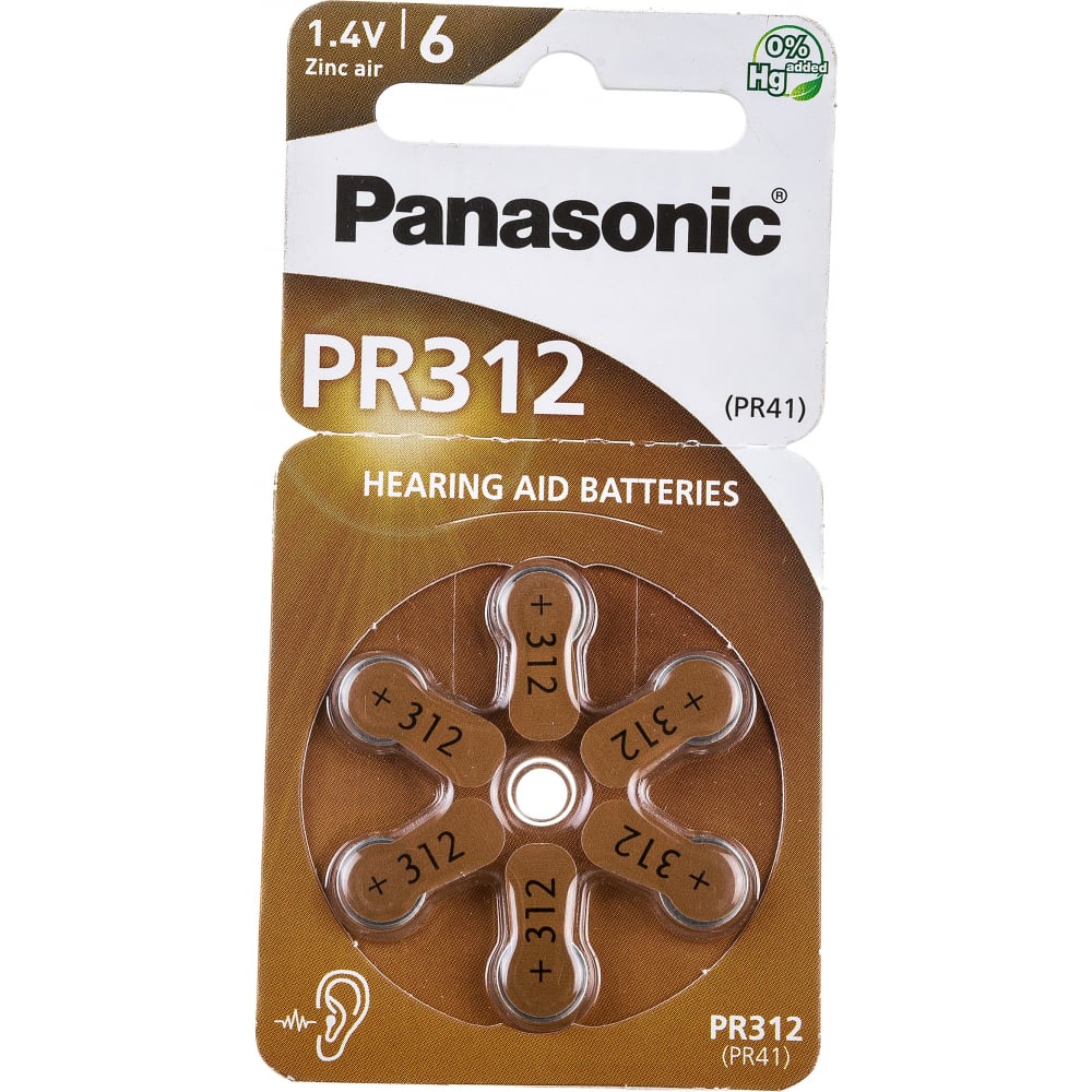

Батарейка Panasonic PR - 312 H 3017