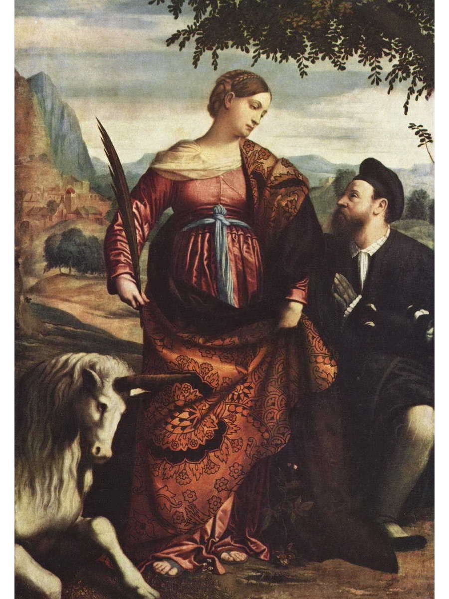 

Постер DRABS A3 Моретто да Брешиа Донатор поклоняющийся св. Юстине