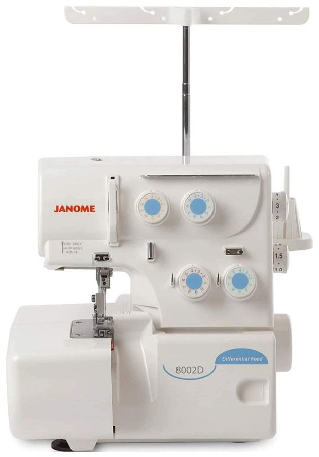Оверлок Janome 8002D белый лапка для швейной машинки для обрезки края оверлок