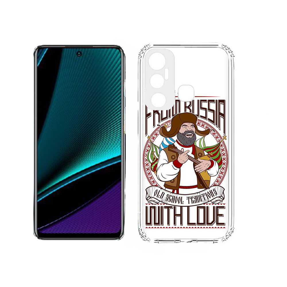 

Чехол MyPads Tocco для Infinix Hot 11s русский мужчина, Прозрачный, Tocco