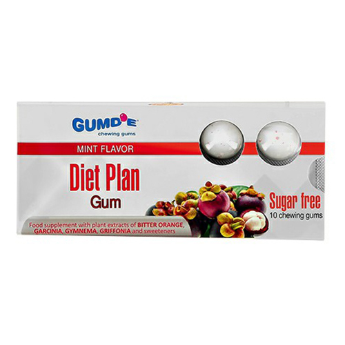 

Жевательная резинка Gumde chewing gums Diet plan со вкусом мяты 10 шт 17 г