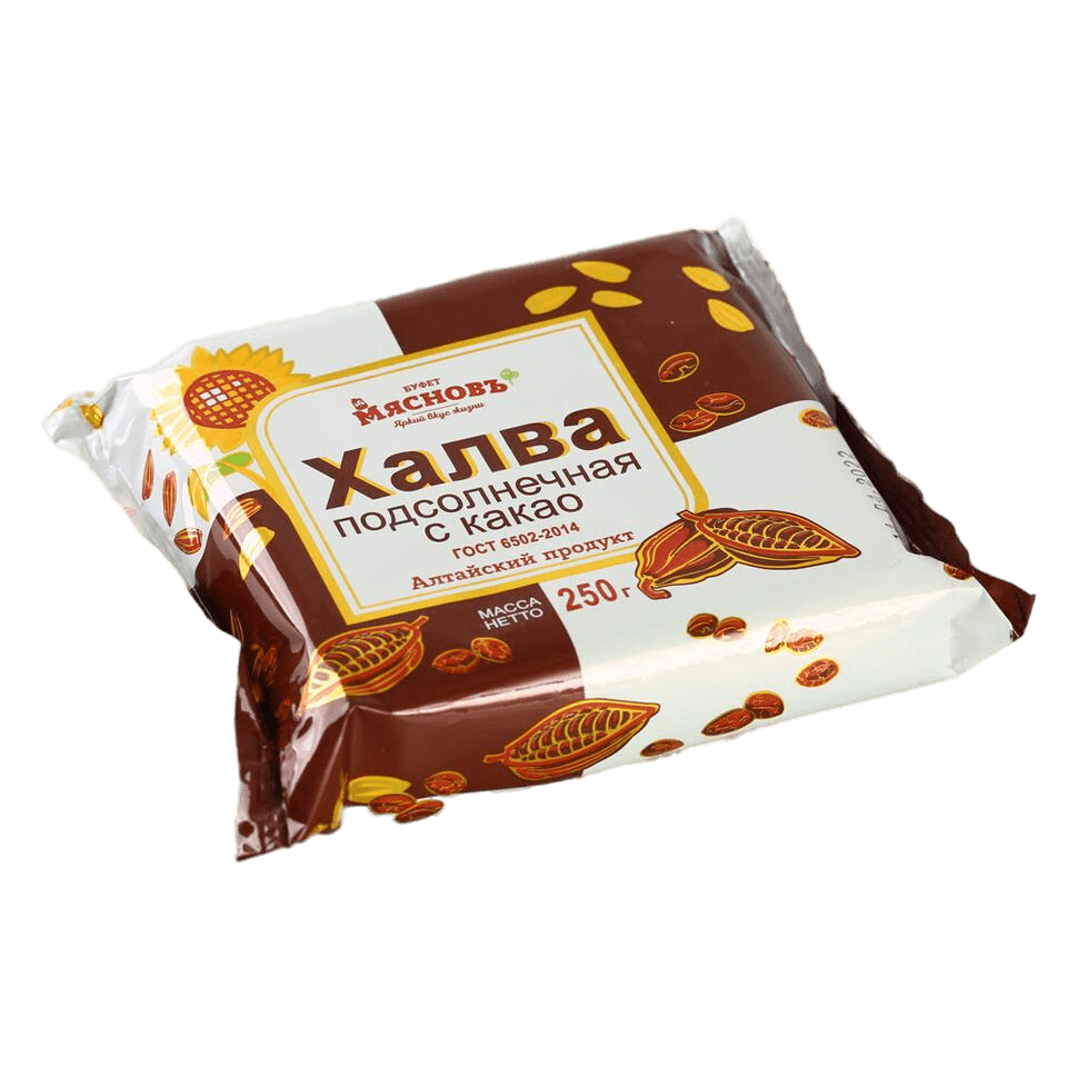 

Халва МясновЪ БУФЕТ подсолнечная с какао 250 г