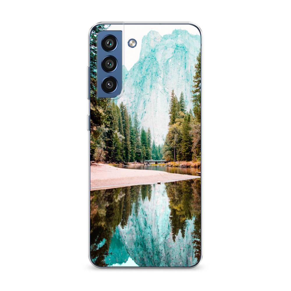 

Чехол Awog на Samsung Galaxy S21 FE 5G / Самсунг S21 FE 5G "Горы 11", Зеленый;голубой, 2103050-4