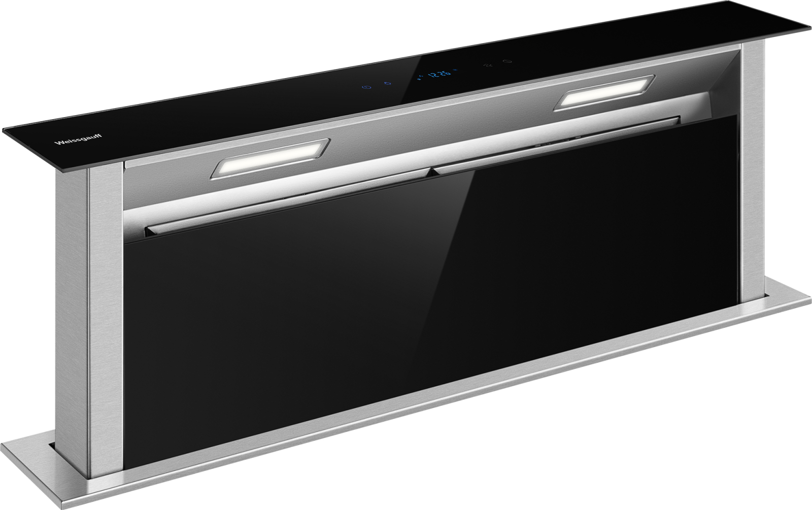 Вытяжка встраиваемая Weissgauff Down Draft 900 Touch Premium Inox серебристый вытяжка встраиваемая weissgauff zetta 60 pb ix серебристый