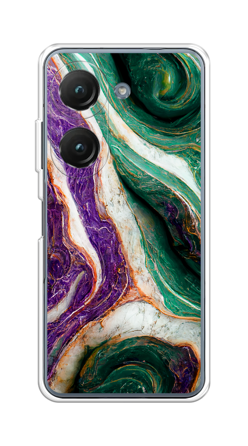 

Чехол на Asus ZenFone 9/ZenFone 10 "Фиолетово-зеленый мрамор", Зеленый;фиолетовый, 44850-1