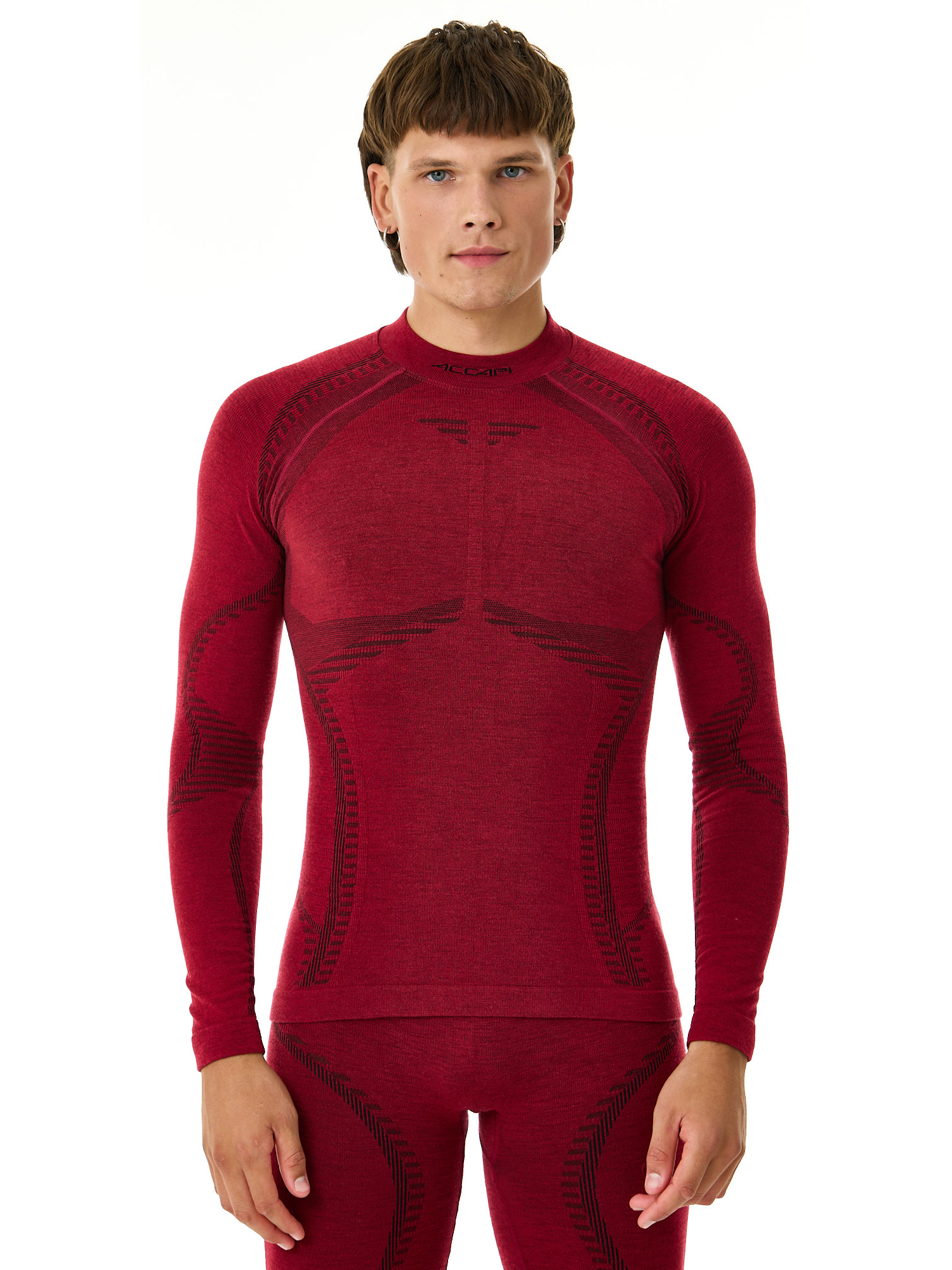 

Термобельё Верх Accapi Ergowool Burgundy/Black (Us:xs-S) 2024-25, Красный, Ergowool