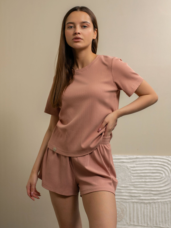 Комплект домашний женский MODAMIKA М-129КП розовый 44 RU