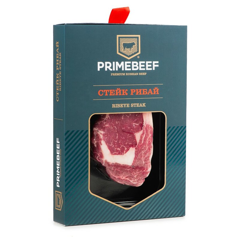 

Стейк из мраморной говядины Primebeef Рибай охлажденный +-450 г