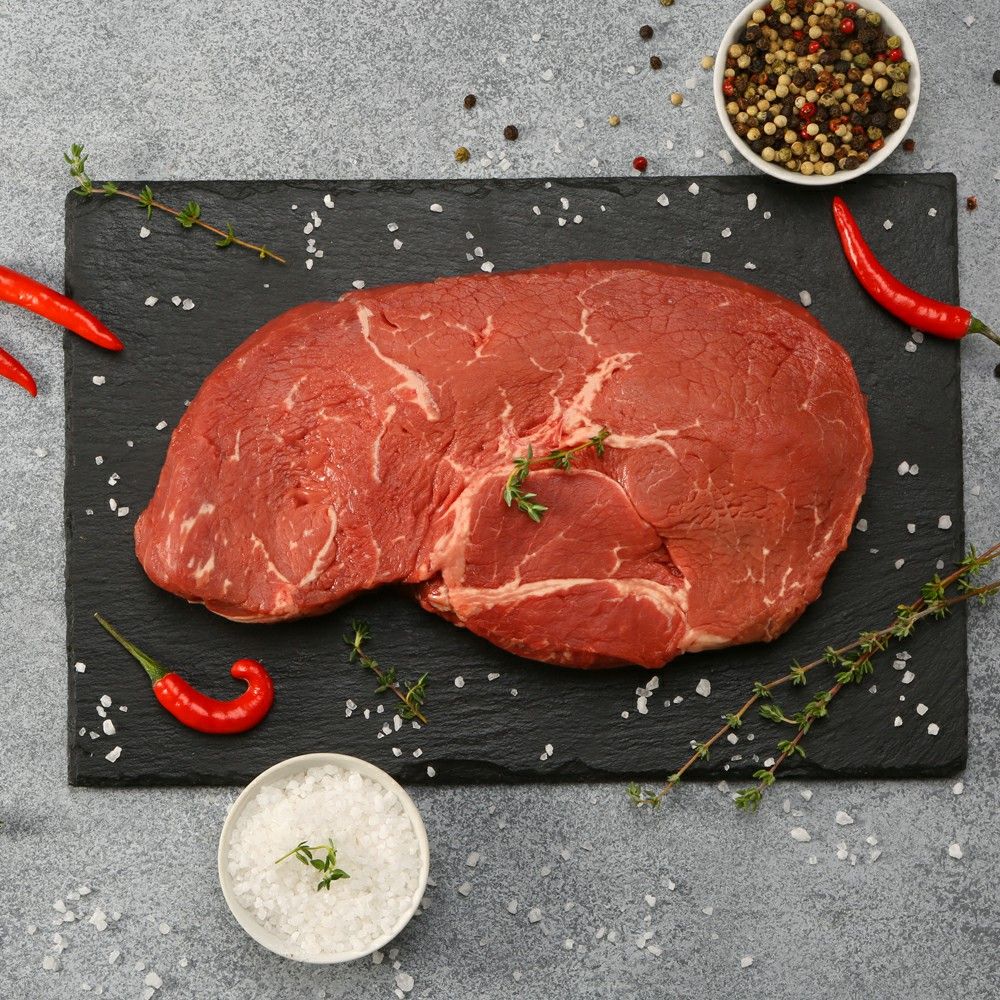 

Стейк из мраморной говядины без кости Primebeef Топ-Сирлойн охлажденный +-700 г